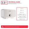 Atmor 3.5kW/120V 0.5 GPM Point-Of-Use Electric Tankless Water Heater Includes Pressure Relief Device AT-800-35
